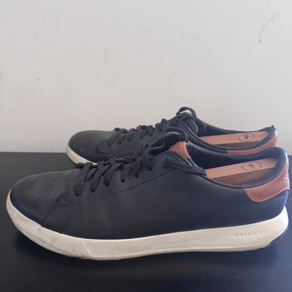 Cole Haan Black & Brown Leather Sneakers in EXCELLENT CONDITION, Size 11.5 - Picture 2 of 8